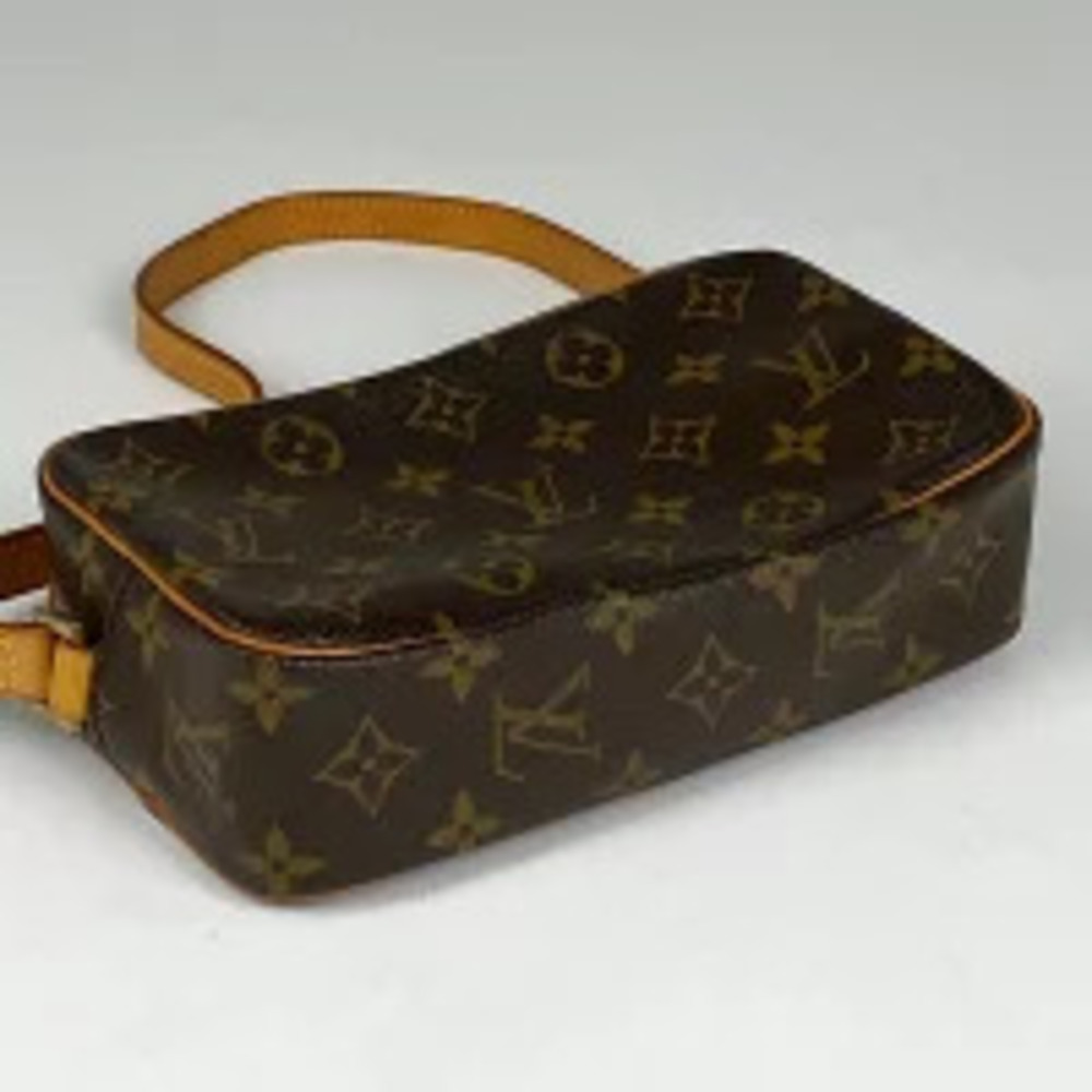 Louis Vuitton Pochette Hobo Brown Shoulder Cite Bag Monogram Brown